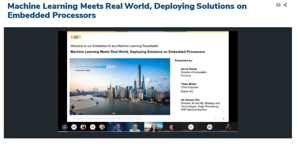 Embedded World - NXP Edge AI Round Table i.MX 8M Plus
